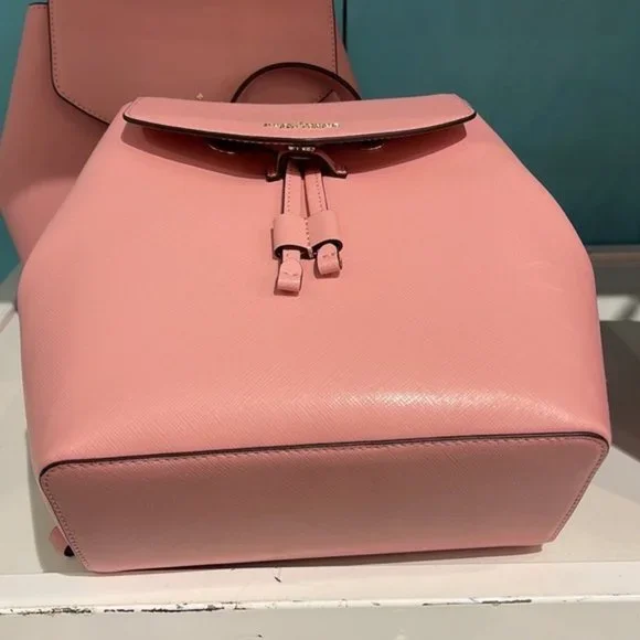 Kate Spade Lizzie Medium Flap Backpack Bright Carnation - Picture 13 of 16